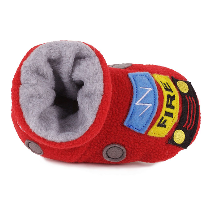 totes Kids Novelty Slippers Fire Engine Extra Image 3