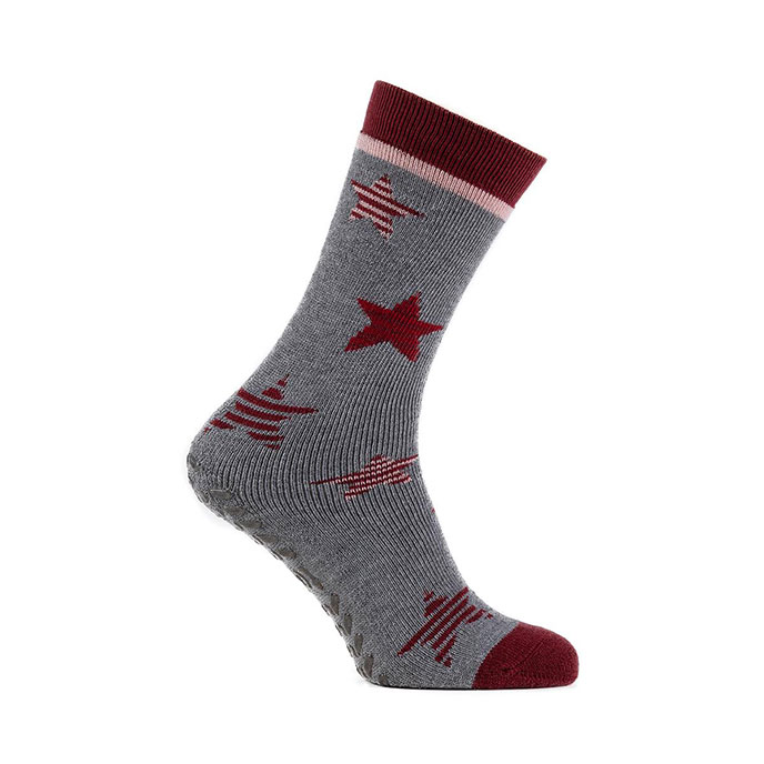 totes toasties Ladies Original Slipper Socks (Twin Pack) Star/Stripe Extra Image 3