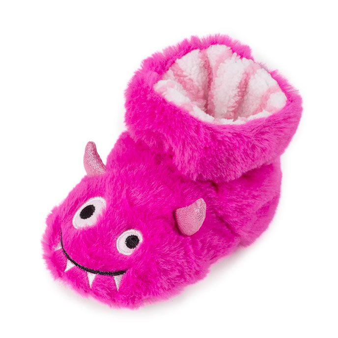 pink monster slippers