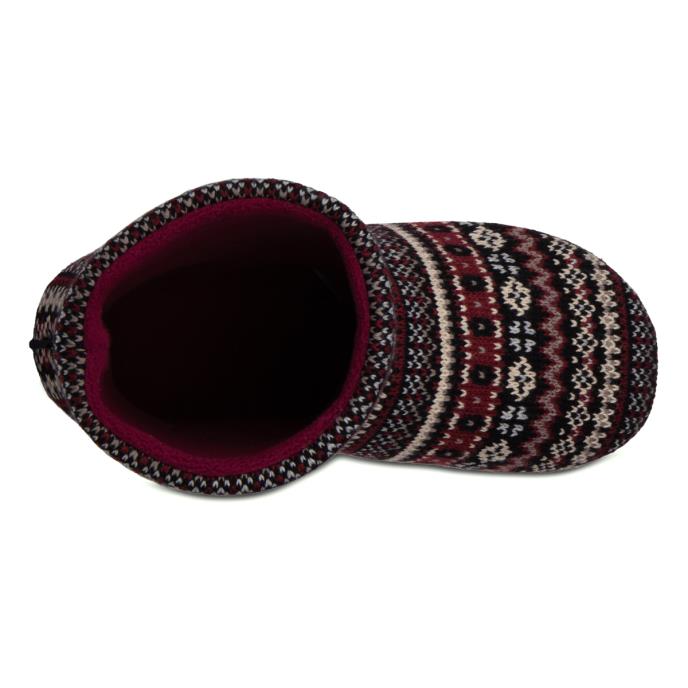 totes mens fair isle boot slippers