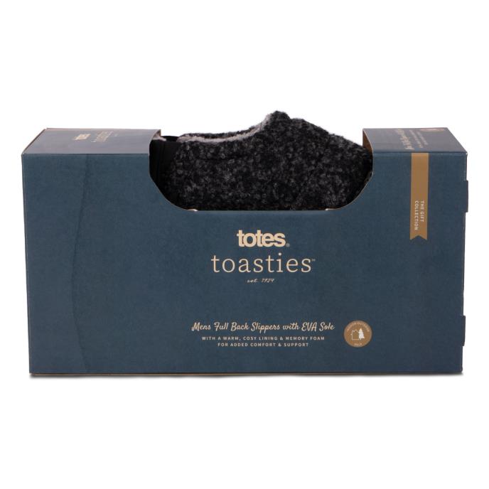 totes Mens Quilted Full Back Slipper With EVA Sole totes ISOTONER