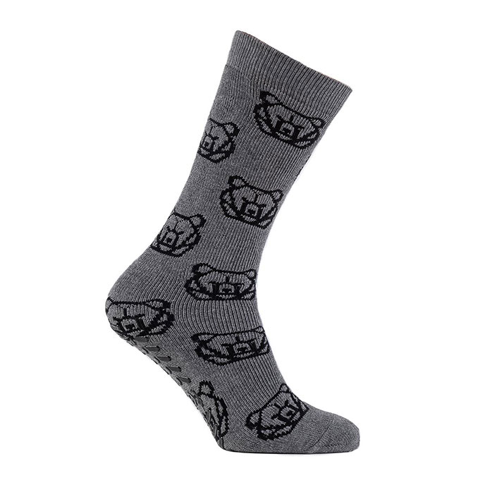 totes toasties Mens Original Slipper Sock (Twin Pack) Geo/Bear Extra Image 2