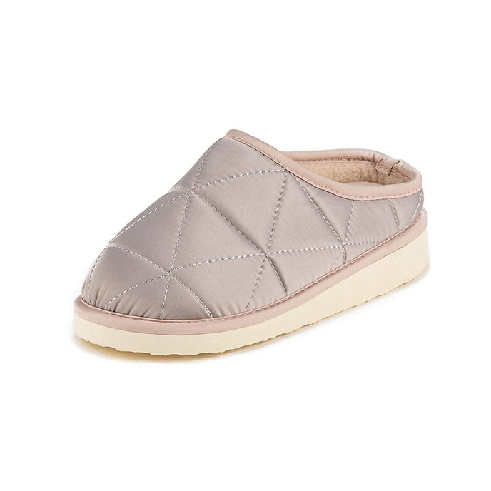 totes Girls Premium Quilted Mule Slipper (Mini Me) Pink Extra Image 2