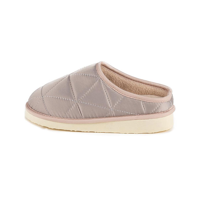 totes Girls Premium Quilted Mule Slipper (Mini Me) Pink Extra Image 3
