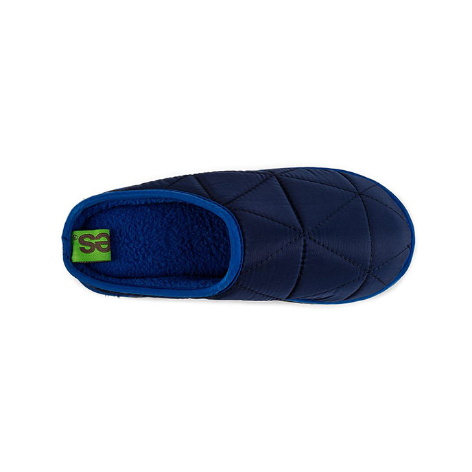 totes Boys Premium Quilted Mule Slipper (Mini Me) Navy Extra Image 4