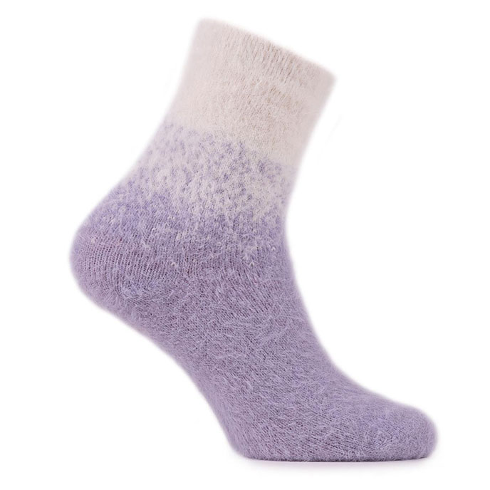 totes Ladies Fluffy Bed Socks (Twin Pack) Pink/Lilac Extra Image 1