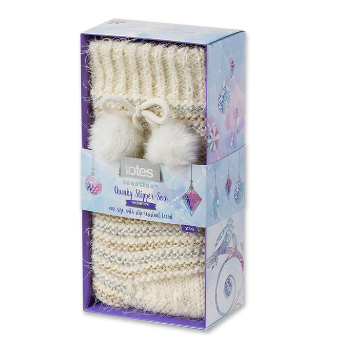 totes toasties Ladies Fluffy Slipper Socks totes ISOTONER