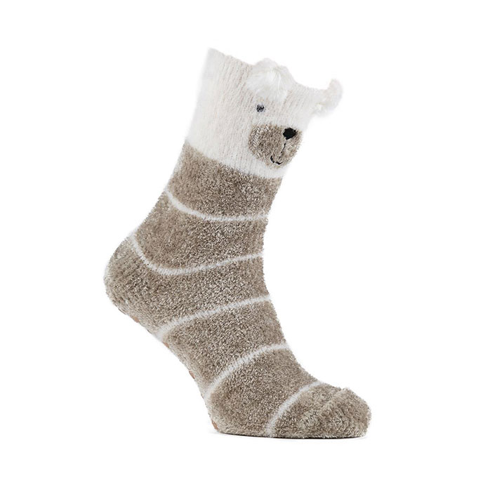 totes Ladies Novelty Supersoft Socks Bear Extra Image 2