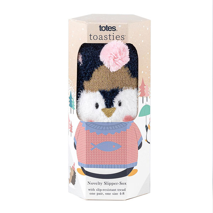 totes Ladies Novelty Supersoft Socks Penguin Extra Image 1
