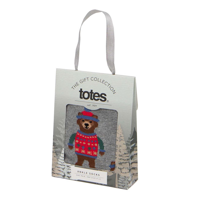 totes Mens Single Novelty Sock Bear Extra Image 3