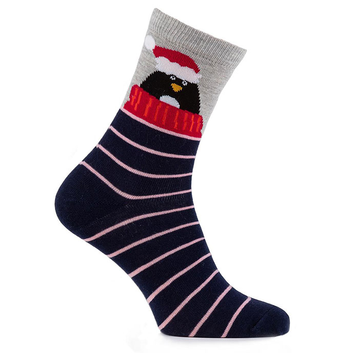totes Ladies Novelty Ankle Socks Penguin Extra Image 2