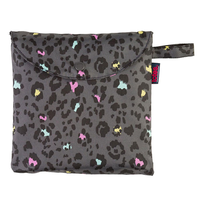 totes Panther Print Poncho with Pocket  Extra Image 1