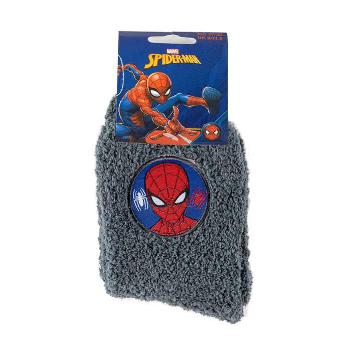 Spiderman Socks (1 Pack) Grey Extra Image 1