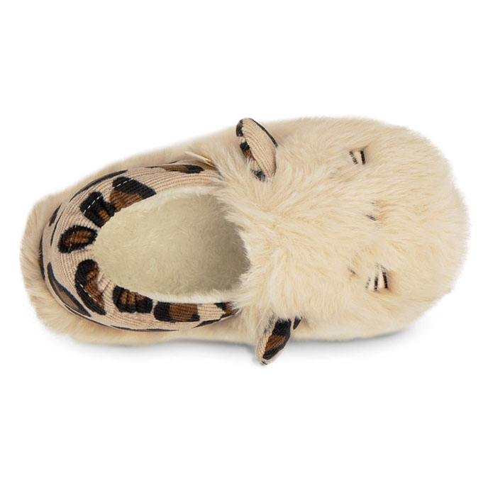 totes Kids Cat Slippers Cream with Animal Extra Image 3