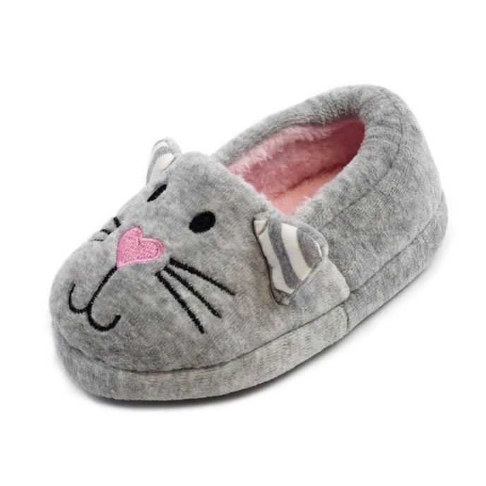 totes Kids Novelty Cat Slippers Cat Extra Image 1