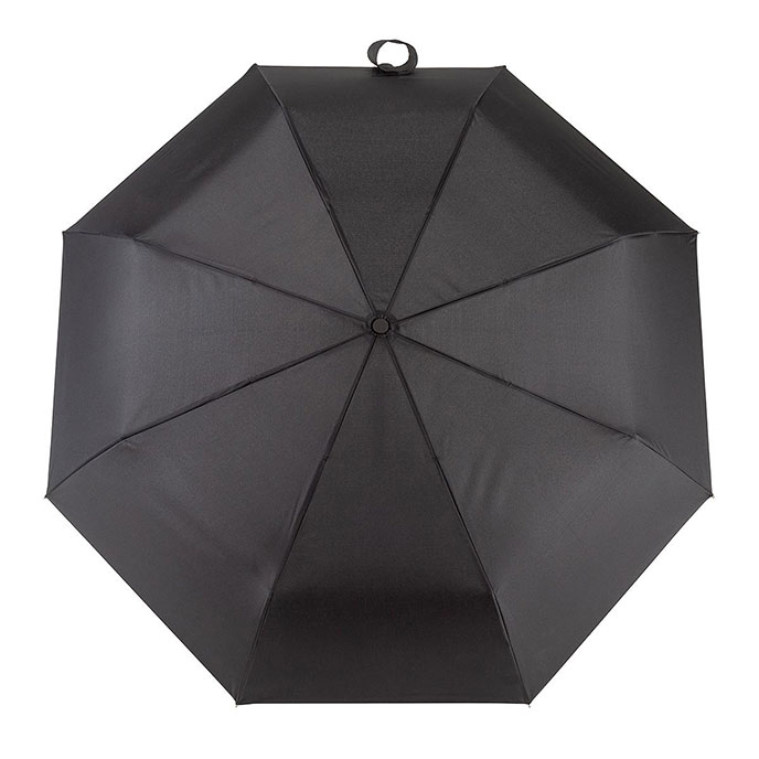 totes X-TRA STRONG Auto Open/Close Black Crook Handle Umbrella (3 Section) Extra Image 1