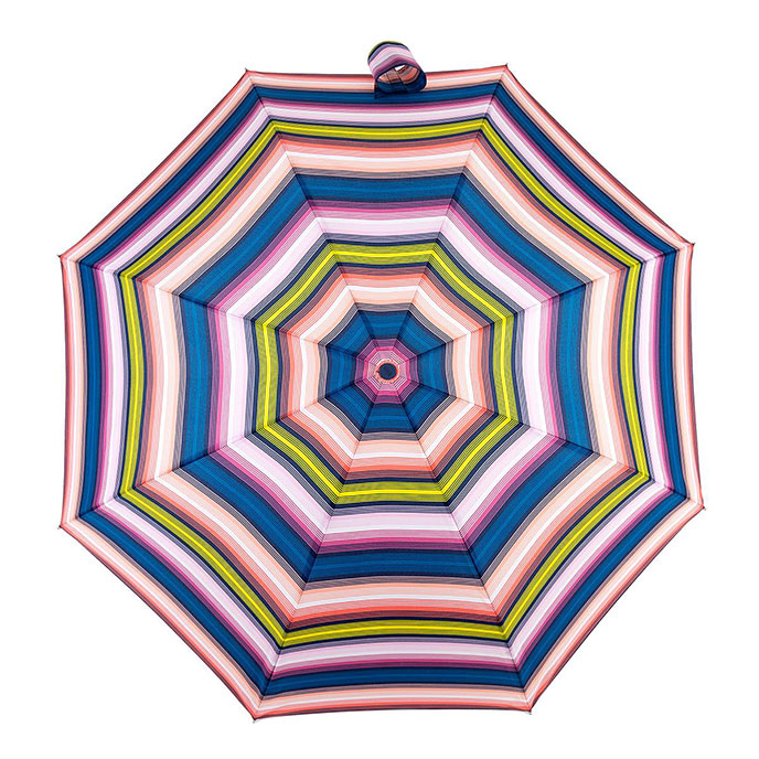 totes Auto Open/Close Xtra Strong Affinity Stripe Print Umbrella (3 Section) Extra Image 1
