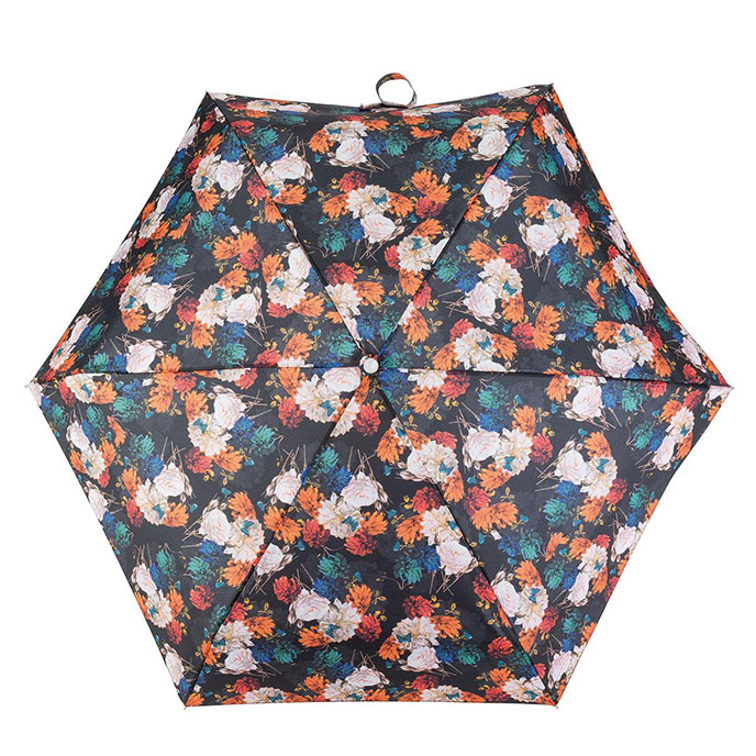 totes Mini Round Photographic Floral Print Umbrella (5 Section) Extra Image 1