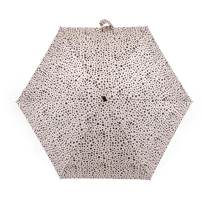 totes Compact Flat Dotty Animal Print Umbrella (5 Section) Extra Image 1