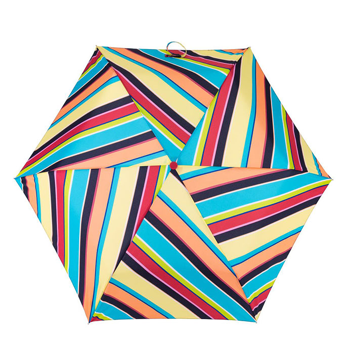 Totes Supermini Diagonal Stripe Print Umbrella (3 Section) Extra Image 1