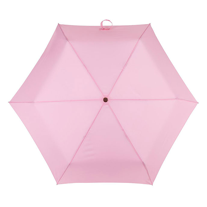 totes Supermini Plain Pink Umbrella (3 Section) Extra Image 1