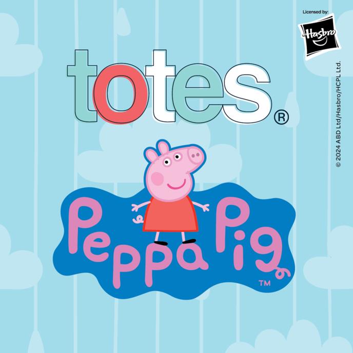 totes Peppa Pig Kids George Pig Camo Walker Umbrella totes ISOTONER