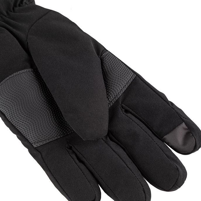  Isotoner Ladies Water Repellent Quilted Glove Black Extra Image 1
