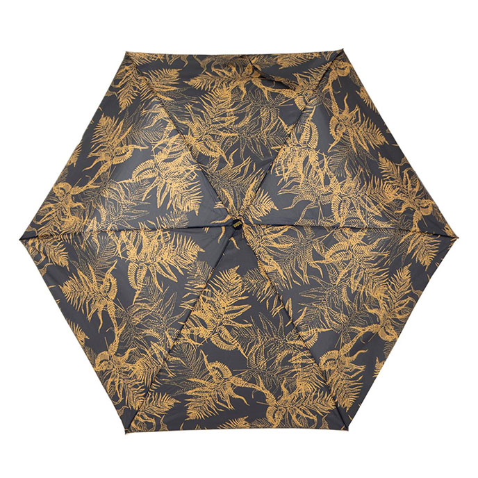 totes Supermini Fern Leaves Print Eco Umbrella & Matching Bag in Bag Shopper  (3 Section) Extra Image 3