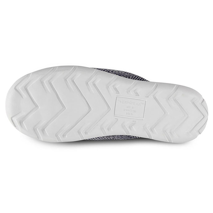 Isotoner Ladies Iso-Flex Herringbone Mule Slipper Navy Extra Image 4