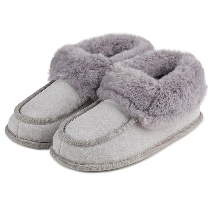 Suede moccasin booties sales