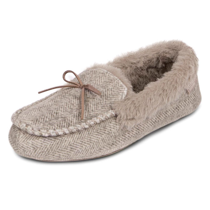 Ladies moccasin on sale slippers uk