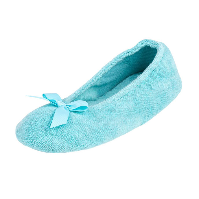 teal ballet slippers