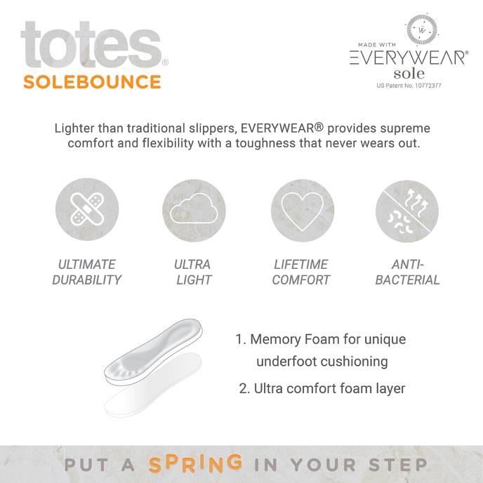 Totes mens slippers size guide discount