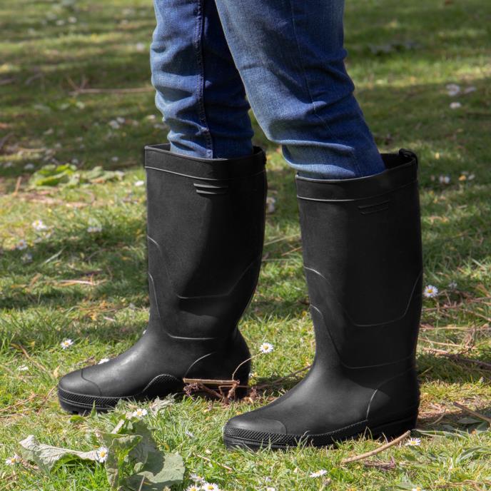 totes Mens Welly Boot Black