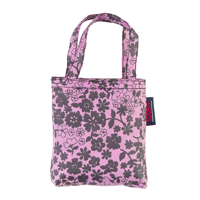 totes Lilac Ditsy Print Shopping Bag totes ISOTONER