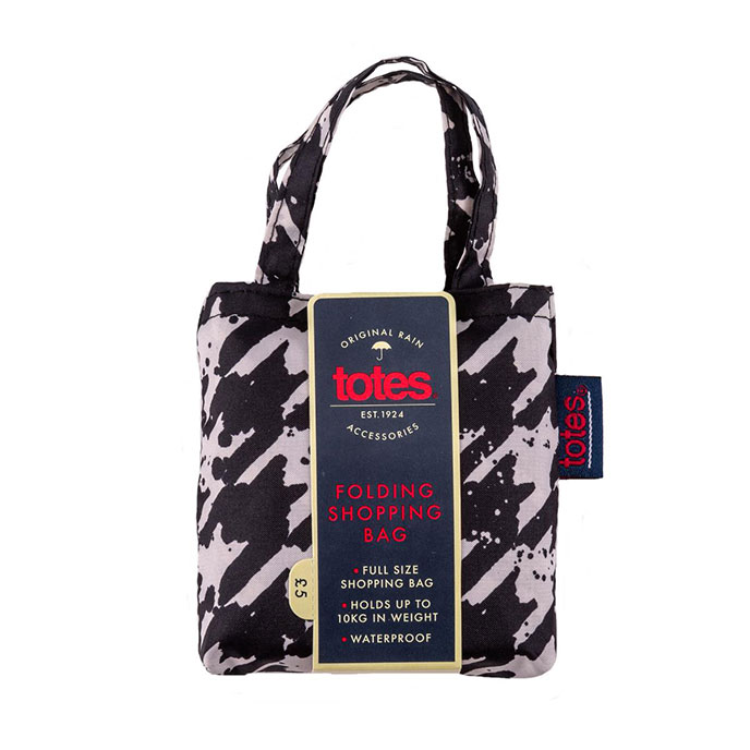 totes Bag in Bag Shopper Painted Dogtooth Print 