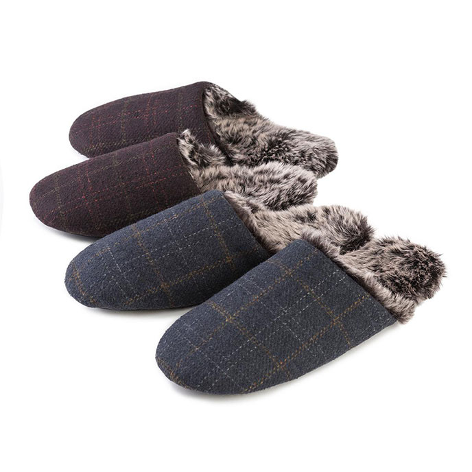 totes fur lined clog slippers