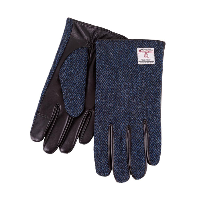 totes Mens Harris Tweed Leather Glove | totes ISOTONER