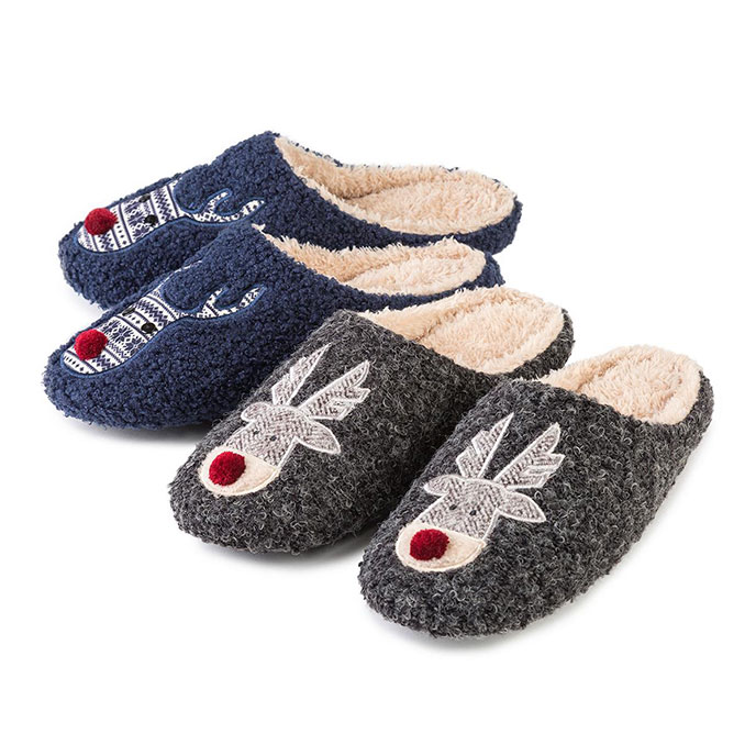 mens reindeer slippers