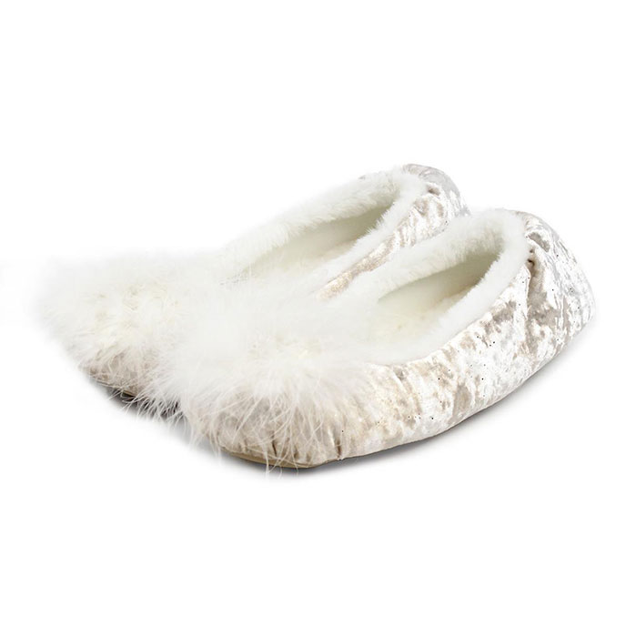 fluffy ballet slippers