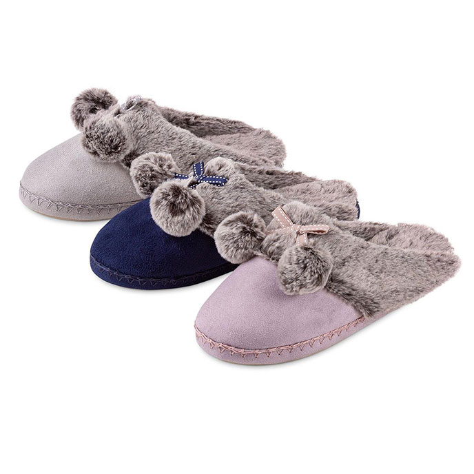 totes suede mule slippers