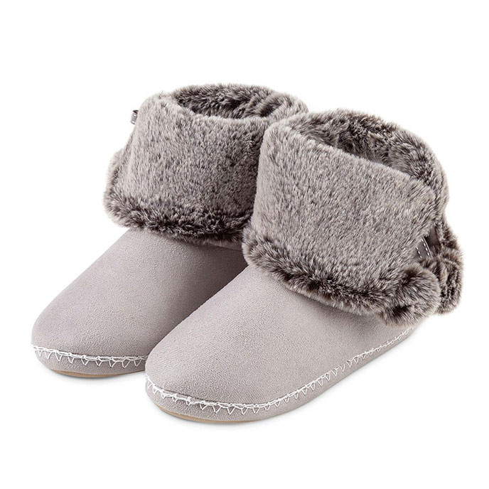 grey fur boots ladies