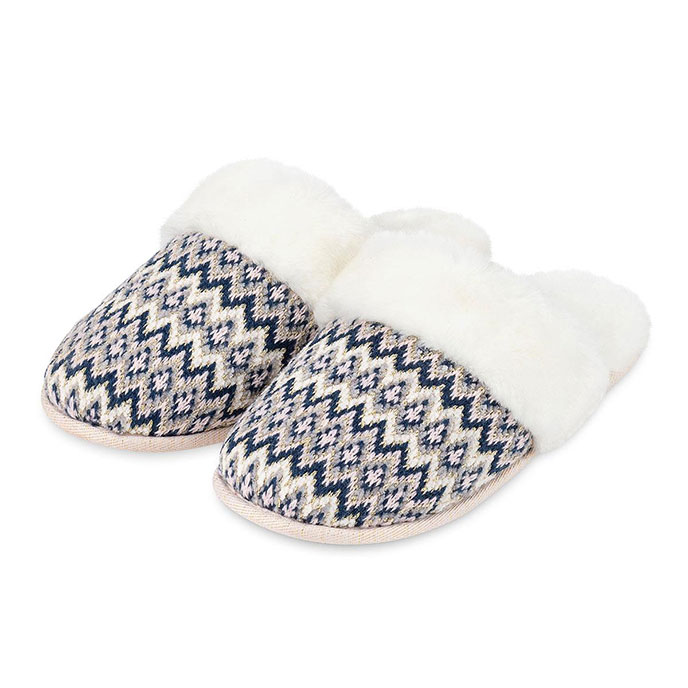knitted mule slippers