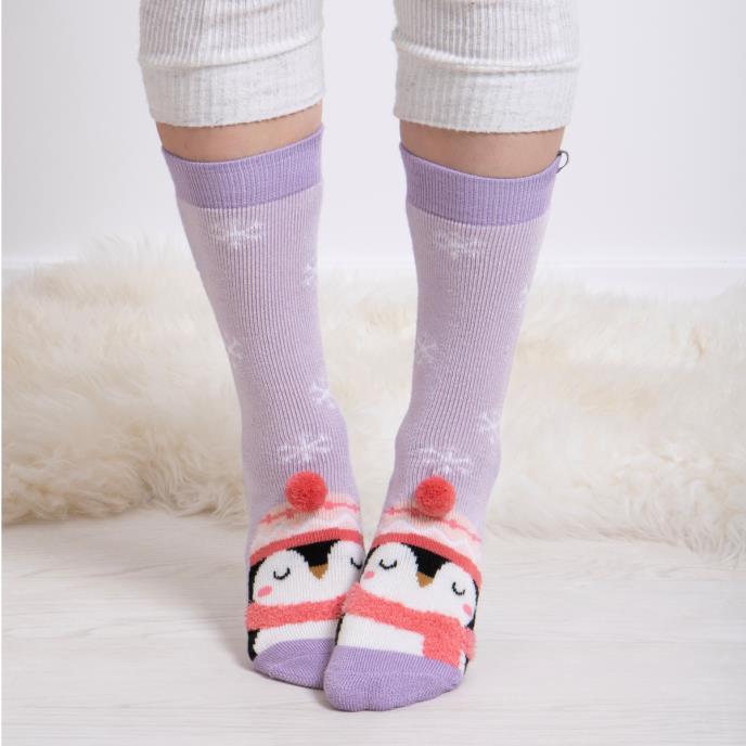 totes toasties® Ladies Single Original Slipper Socks Penguin