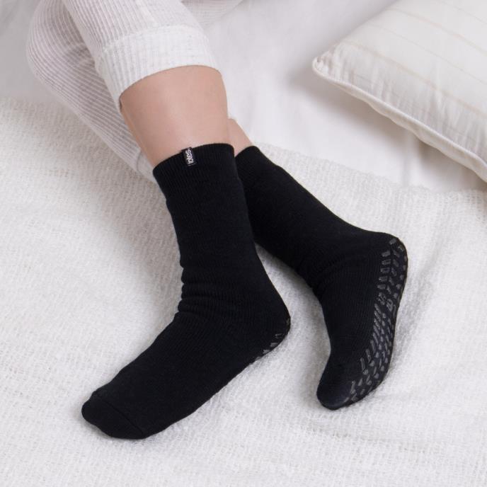 totes Ladies Recycled 3.0 Tog Thermal Original Slipper Socks Black