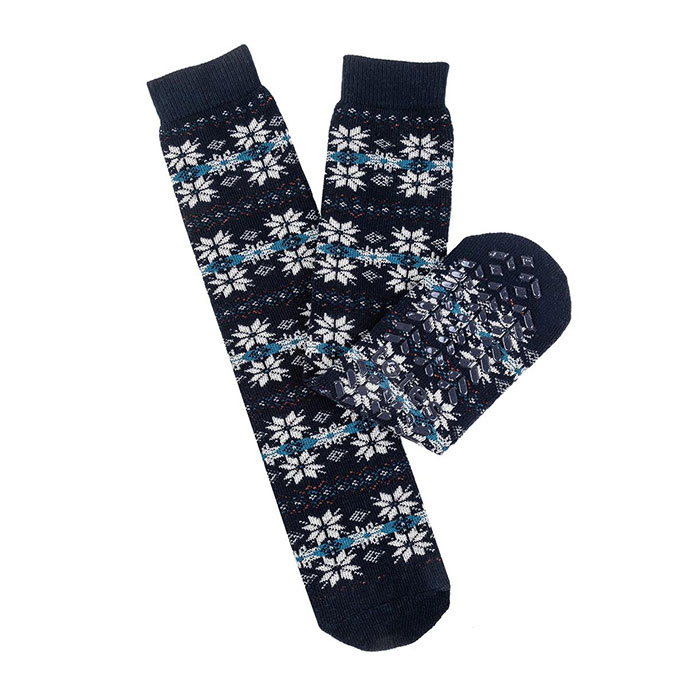 totes toasties Mens Original Slipper Sock Fair isle