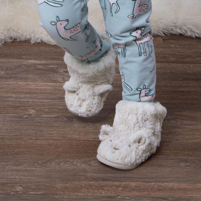 totes Kids Bootie Slippers Polar Bear