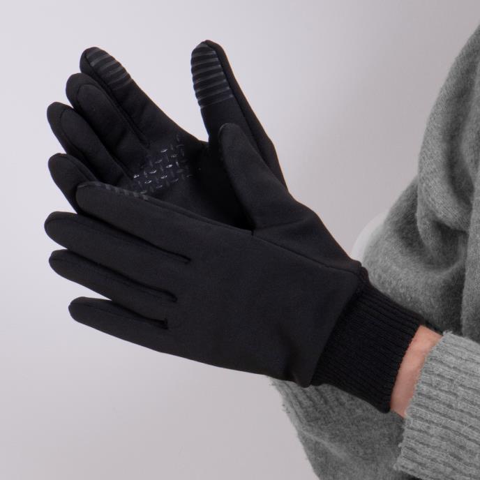 totes Ladies Premium Stretch Thermal Lined Gloves with Smartouch Black