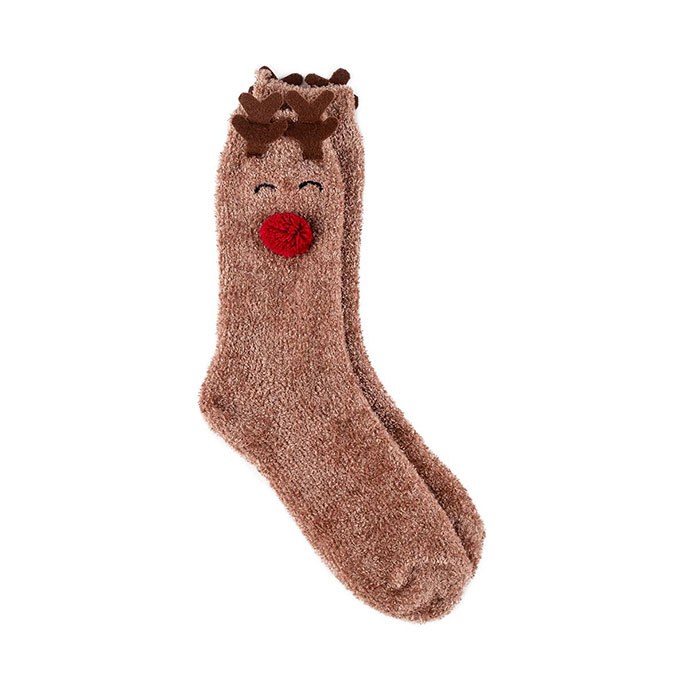 totes Ladies Novelty Supersoft Socks Reindeer