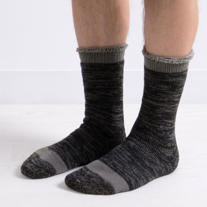 totes Mens 3.0 TOG Brushed Inside Thermal Socks Black | totes ISOTONER